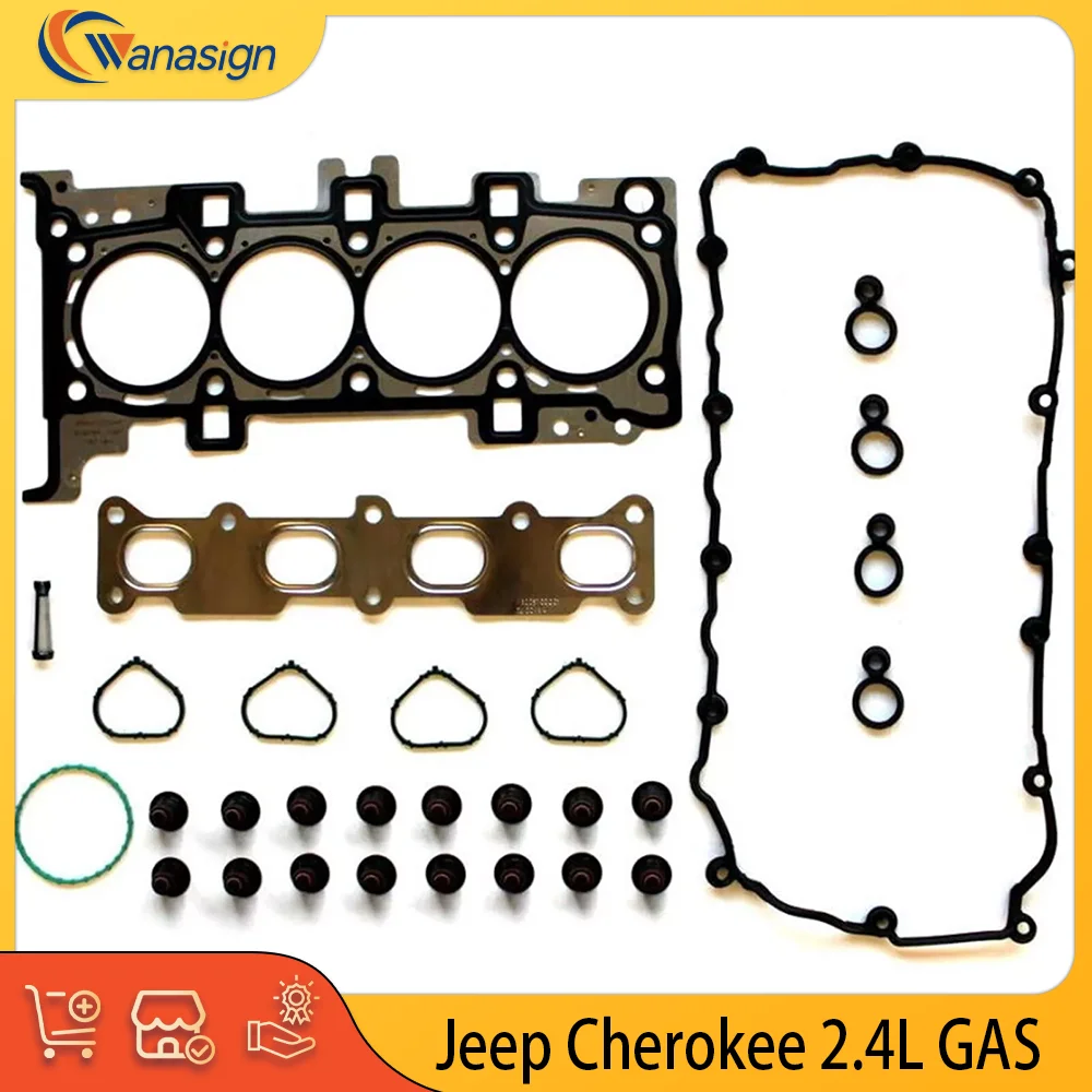 

AUTO ENGINE PARTS Cylinder Head Gasket Set For Jeep Cherokee Chrysler Dodge Fiat 2.4L L4 GAS 2.4 L T SOHC Naturally 2014-2016