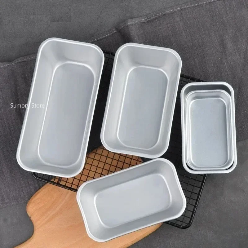 1Pc Square Box Mold Baking Tool Aluminum Alloy Non-Stick Bread Cheese Cake Toast Pan DIY Kitchen Baking Cake Mold  Bread Pan