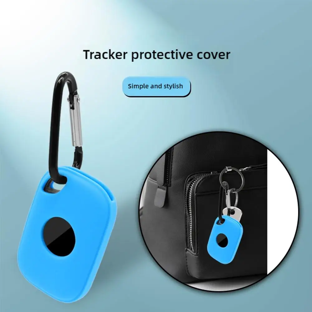 For Tile Pro 2024 Silicone Protective Case With Hanging Buckle Antifall Dirt-resistant Washable Smart Tracker Shell For Til Y2O7