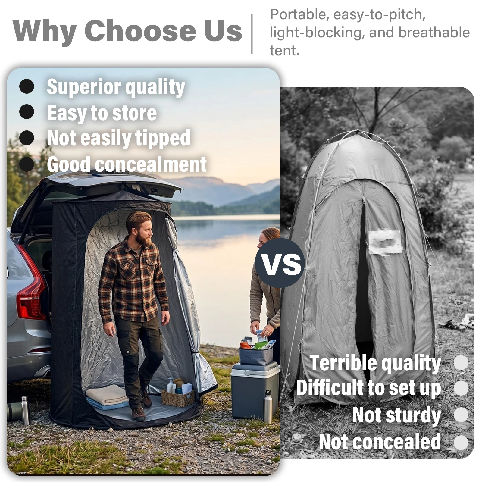 Składany namiot prywatności na – Outdoor Adventure Tent recenzja i cena