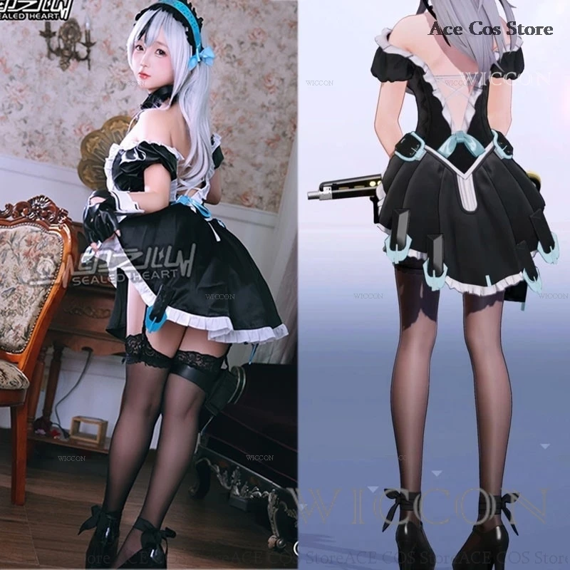 

Костюм для косплея Apprentice Maid Enigma, парик, униформа, платье, игра, аниме, косплей, женский сексуальный наряд для взрослых, защита от снега: зона хранения