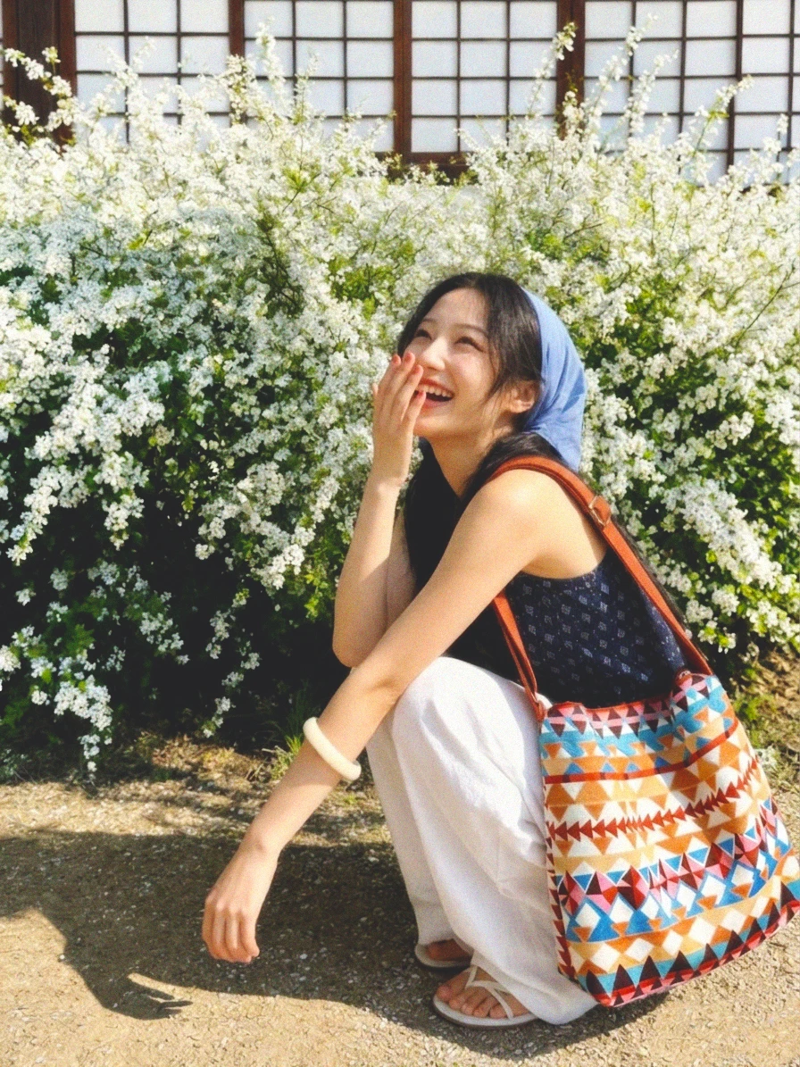 Original Design  Mr.  Double-Sided Canvas Bag Women's Casual Vacation Travel Bag Shoulder Crossbody Print Large Capacity
