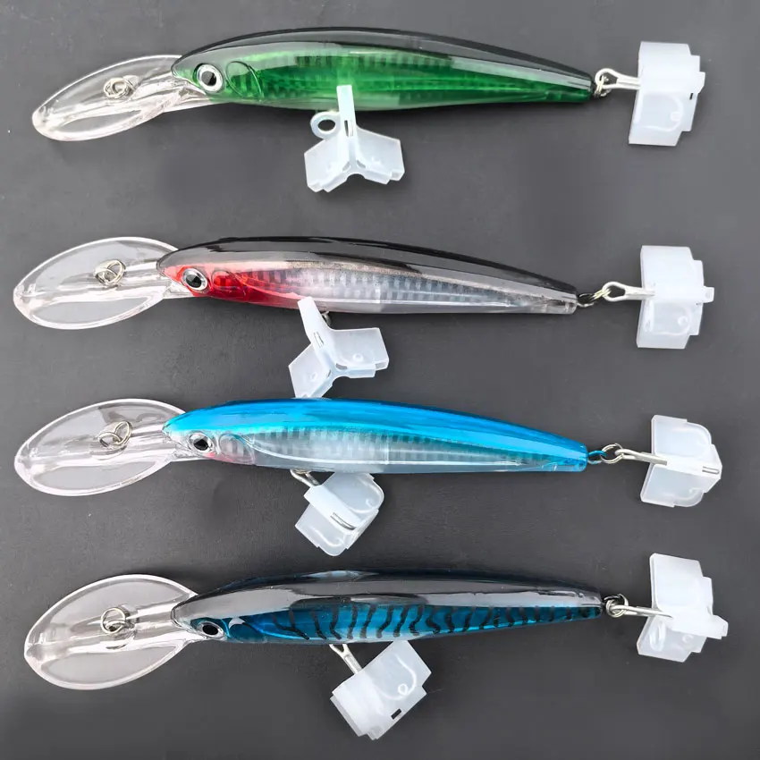1 stücke 32g 50g 75g Große Schwimmende Minnow Angeln Locken Köder Lange Casting Salzwasser Meer Bass lockt Harten Köder Minnow Angelgerät – Detail 4