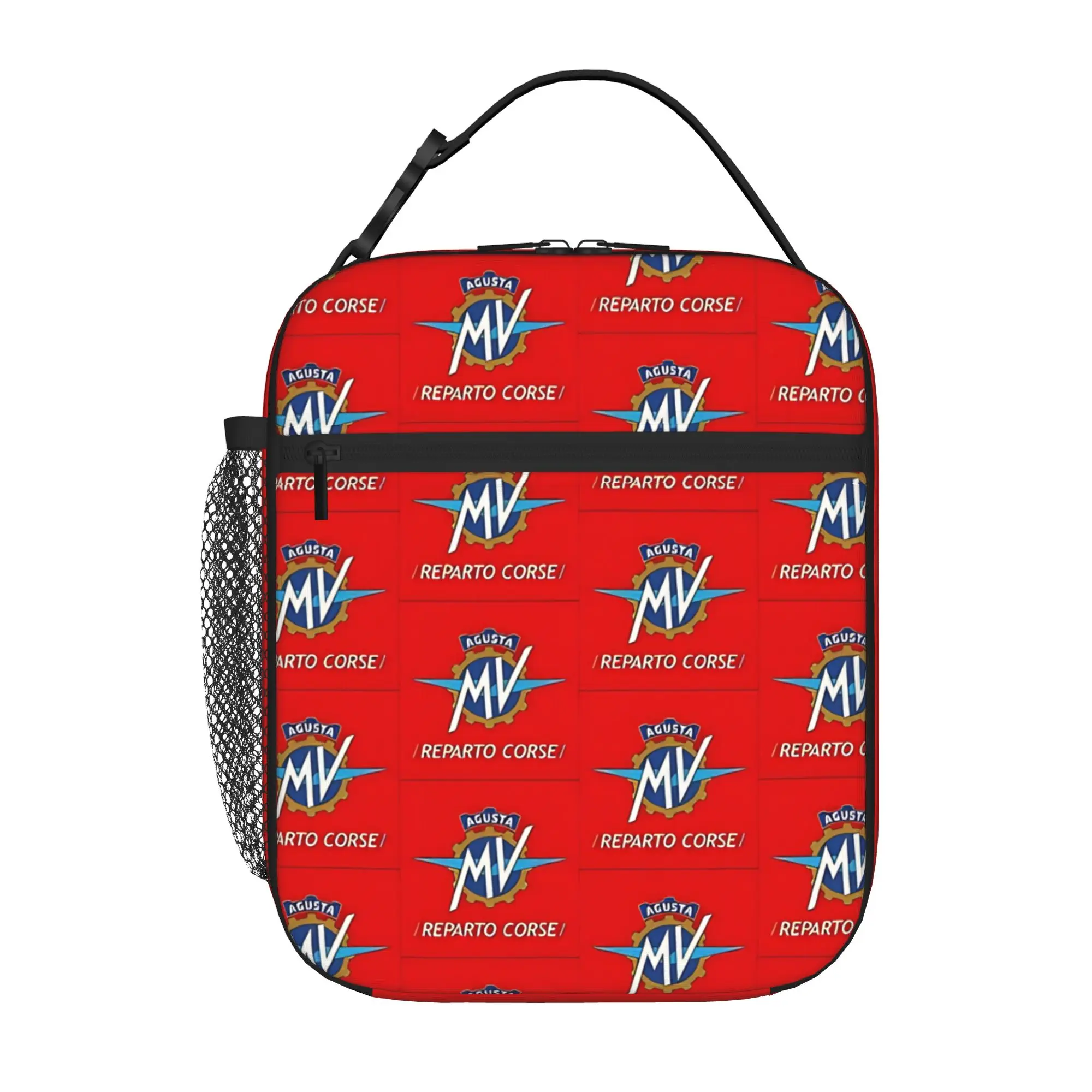 1 Piece For Students Food Container Retro Portable Pocket MV Agusta Zipper Closure Aluminum Foil Food Pouch For Travel