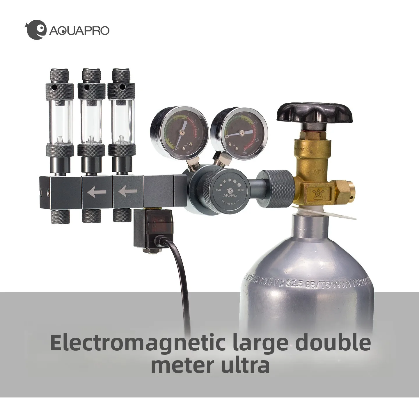 

AQUAPRO Professional Two-Stage Solenoid CO2 Regulator&Dual Gauges-High Precision Pressure Control for Advanced Planted Aquariums