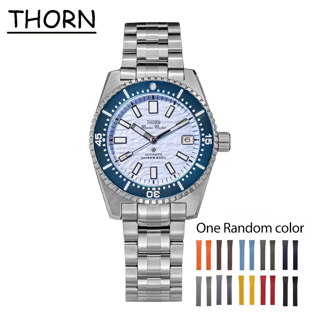 THORN SHY042 Watch 40mm SapphireLuminous NH35 Automatic Movement Stainless Steel Dive Watches Waterproof 200m Men Wristwatch