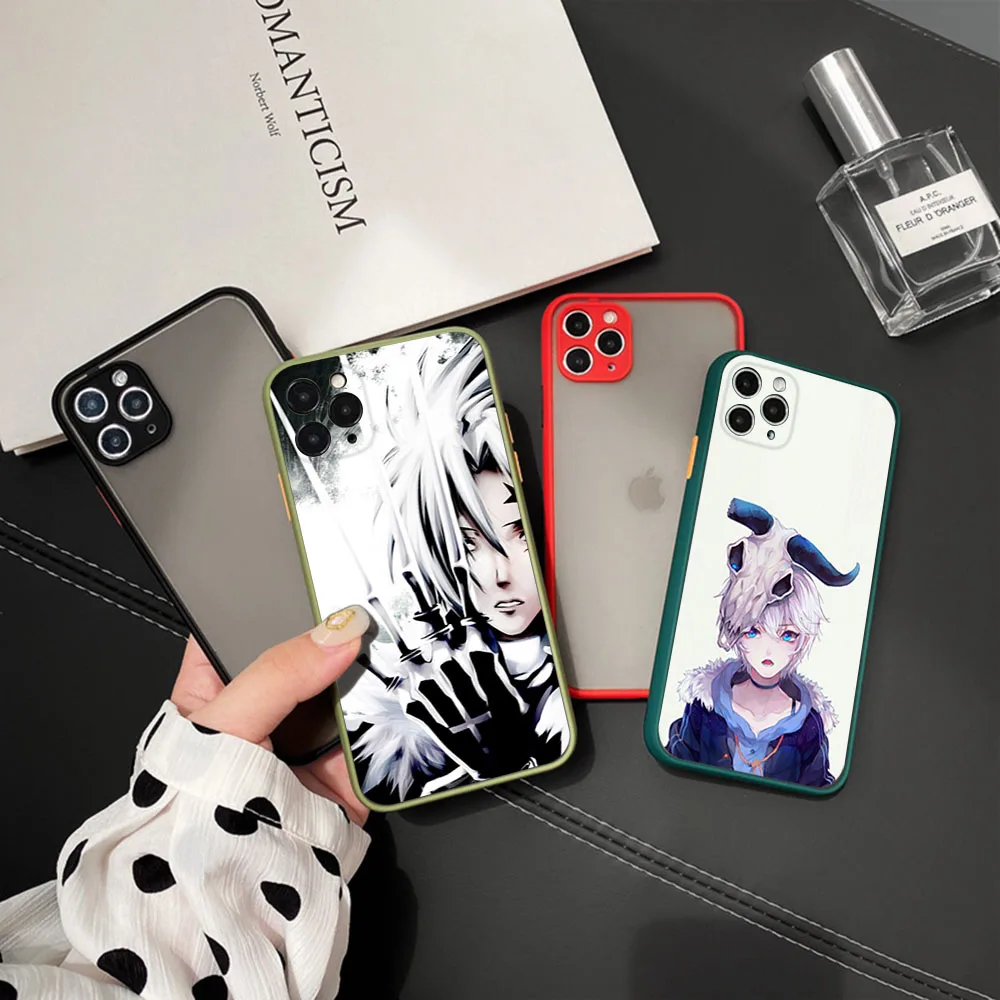 Phone Case For iPhone 16ProMax 15 14 7 8 16 Plus 13 12 Mini 11 XR X XS SE D. GRAY MAN Anime Translucent Matte Soft Back Cover