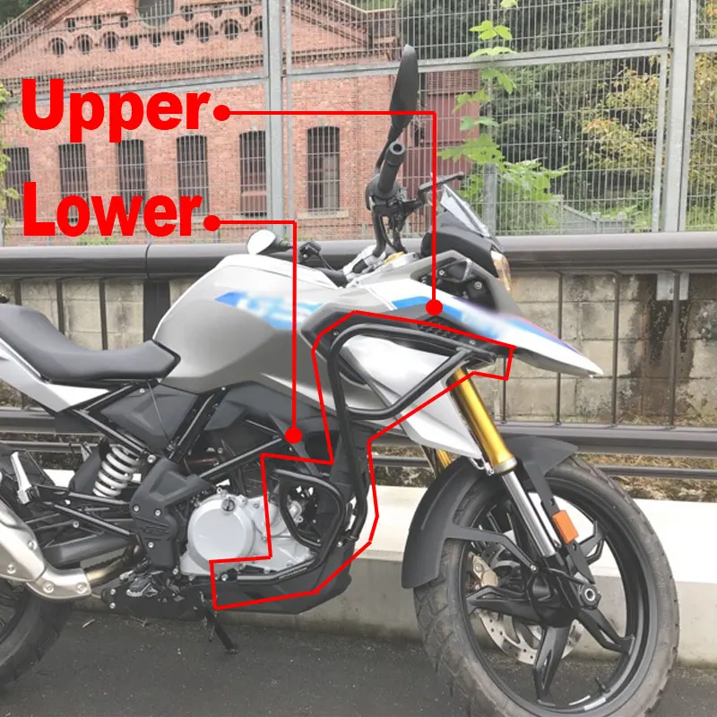 Paramani Per BMW G310R E G310GS 2017-2021 – Scudo Antivento In ABS, Regolabile, Colore Arancione, Manubrio 22 Mm