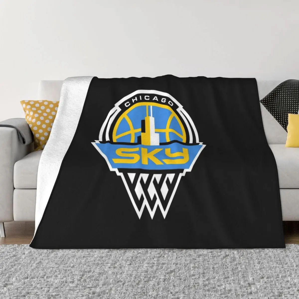 

Chicago Sky Throw Blanket Camping Furry Blanket Sofas Blanket Sofa