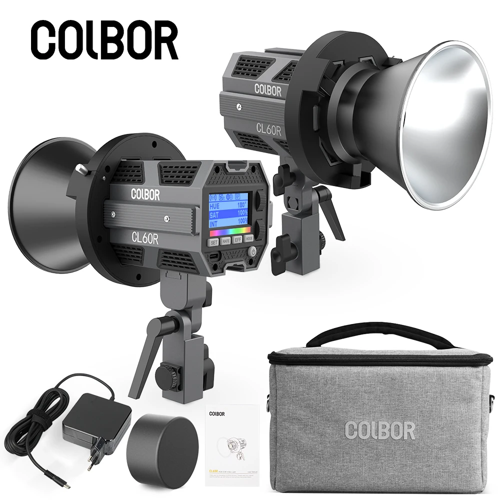 SYNCO COLBOR CL60R RGB LED Video Light Noiseless Photograhy Light With APP Control Bowens Mount Studio Photo Lamp for Shooting