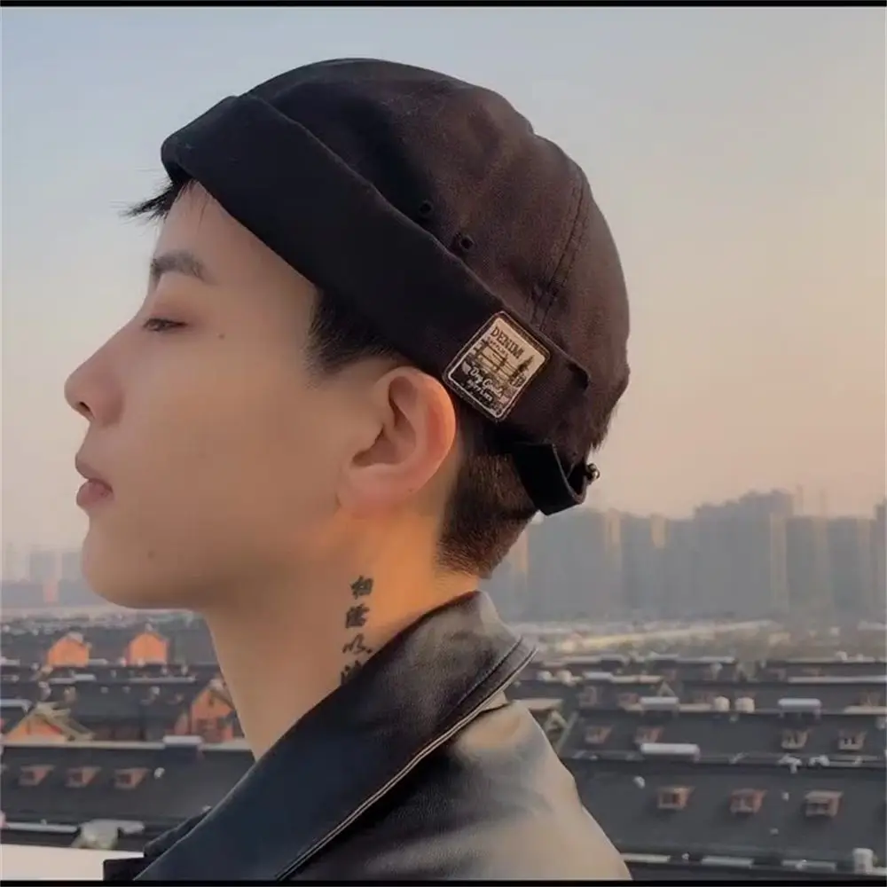 قبعة قطنية قابلة للتعديل للجنسين ، قبعة بونيت أنيقة ، قبعة بطيخ ، قبعة بطيخ ، قبعات بألوان عصرية ، رجال ونساء