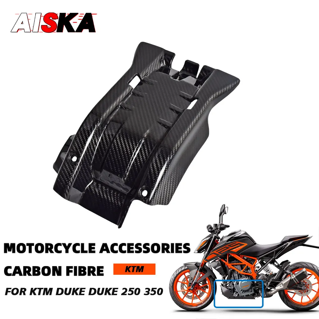 100% Full Real Carbon Fiber Cockpit Fairing Motorcycle Engine Protector Cover Base Palte For KTM Duke 250 350 2020 2021 2022