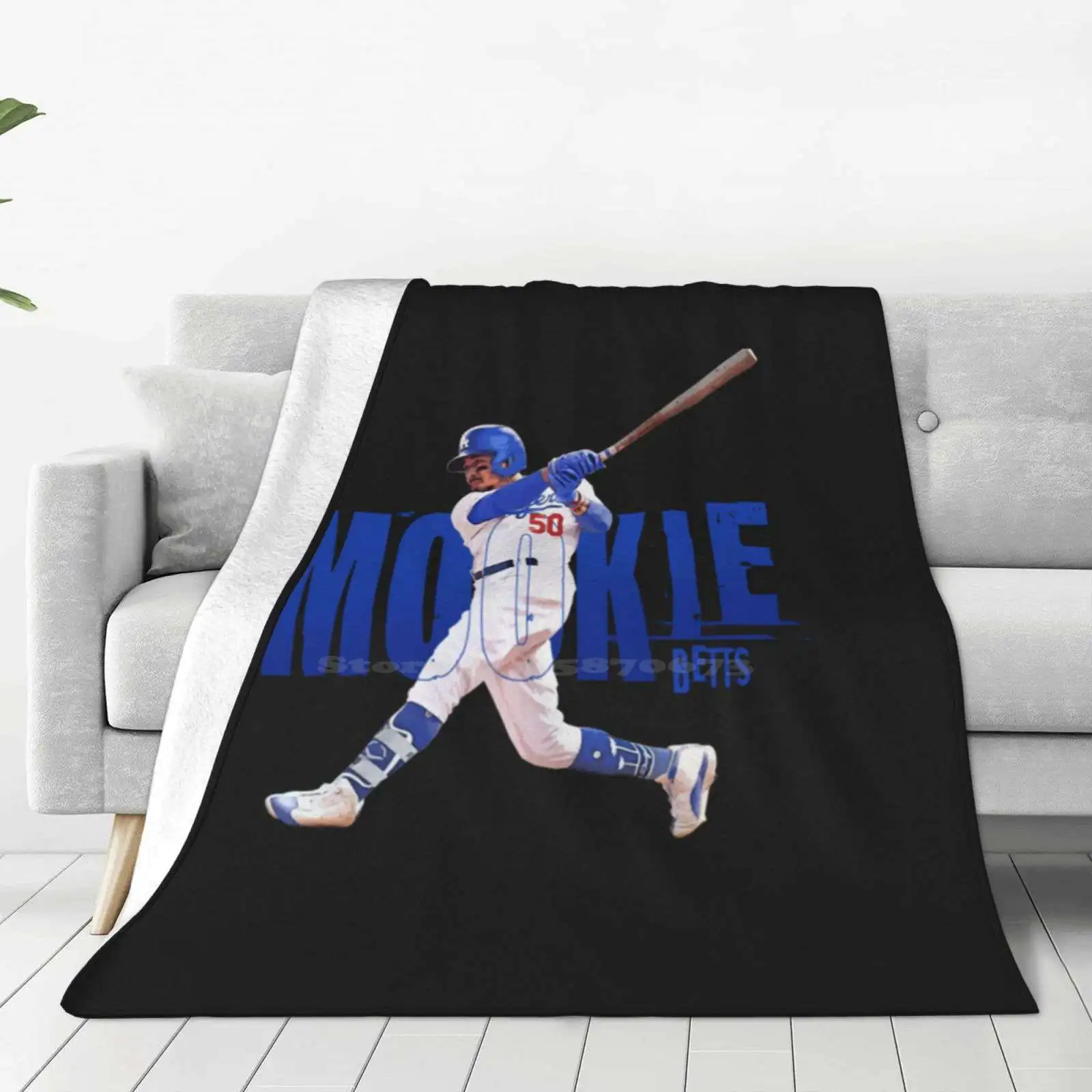 Mookie Betts T-Shirt Best Selling Room Household Flannel Blanket Mookie Betts