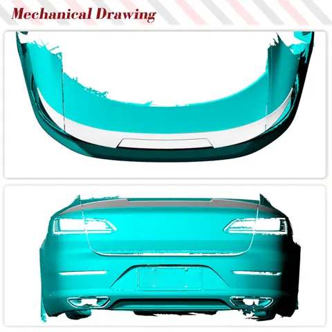 För Audi A4 B9 2017 2018 2019 2020 21 2022 Spoiler Högkvalitativ ABS-plast Primerfärg Bakre bagageläppspoiler Biltillbehör 10 best sales Arteon-spoiler - №4