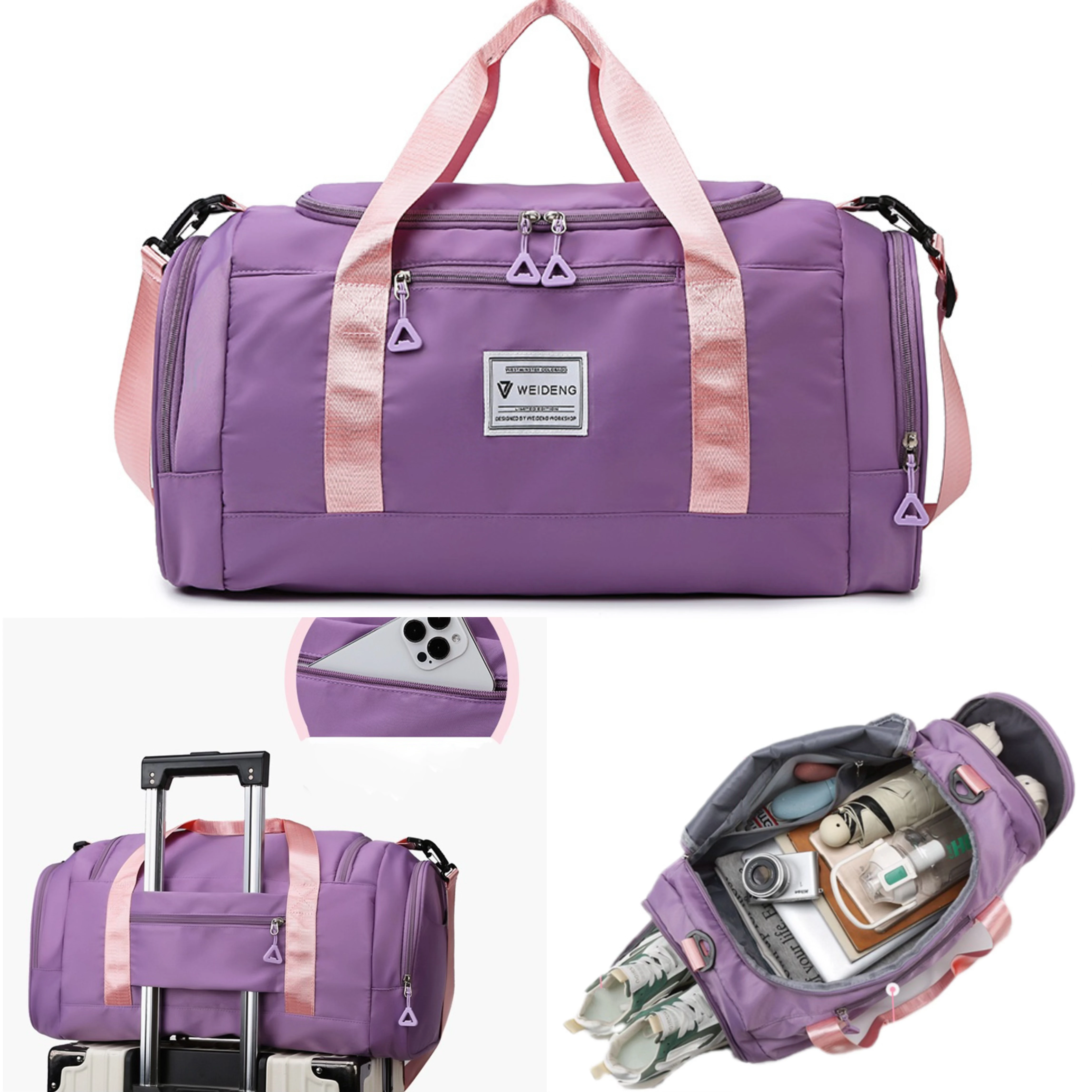 

Multifunction Lightweight Waterproof Large Capacity Storage Bags Shoulder Bags Outdoor Sports Gym Fitness Weekend Travel Bag