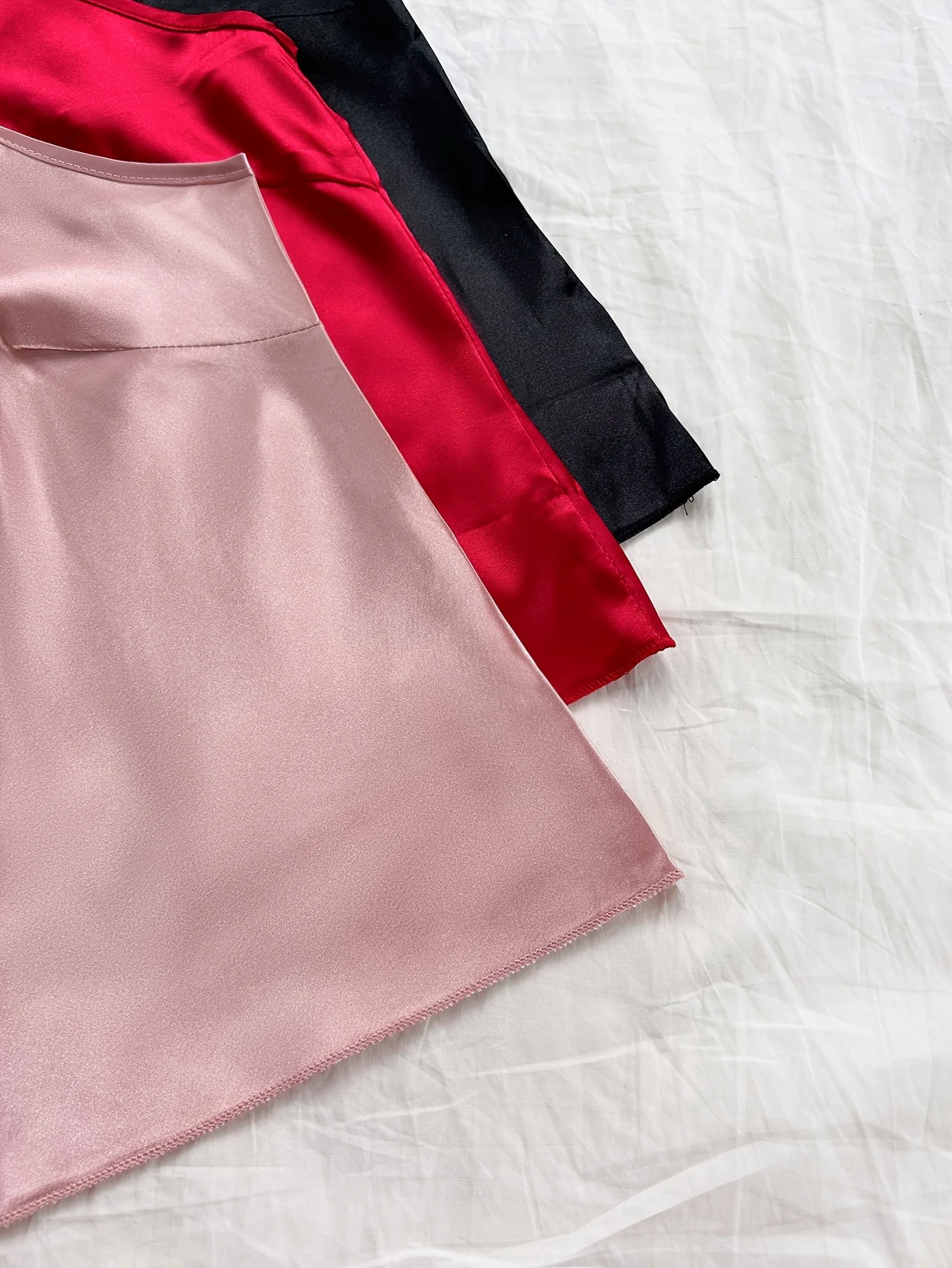 Conjunto de pijama de tres piezas para mujer, elegante, Color sólido, sin mangas, Top y pantalones cortos, ropa de descanso para las cuatro estaciones, Sexy, sin mangas