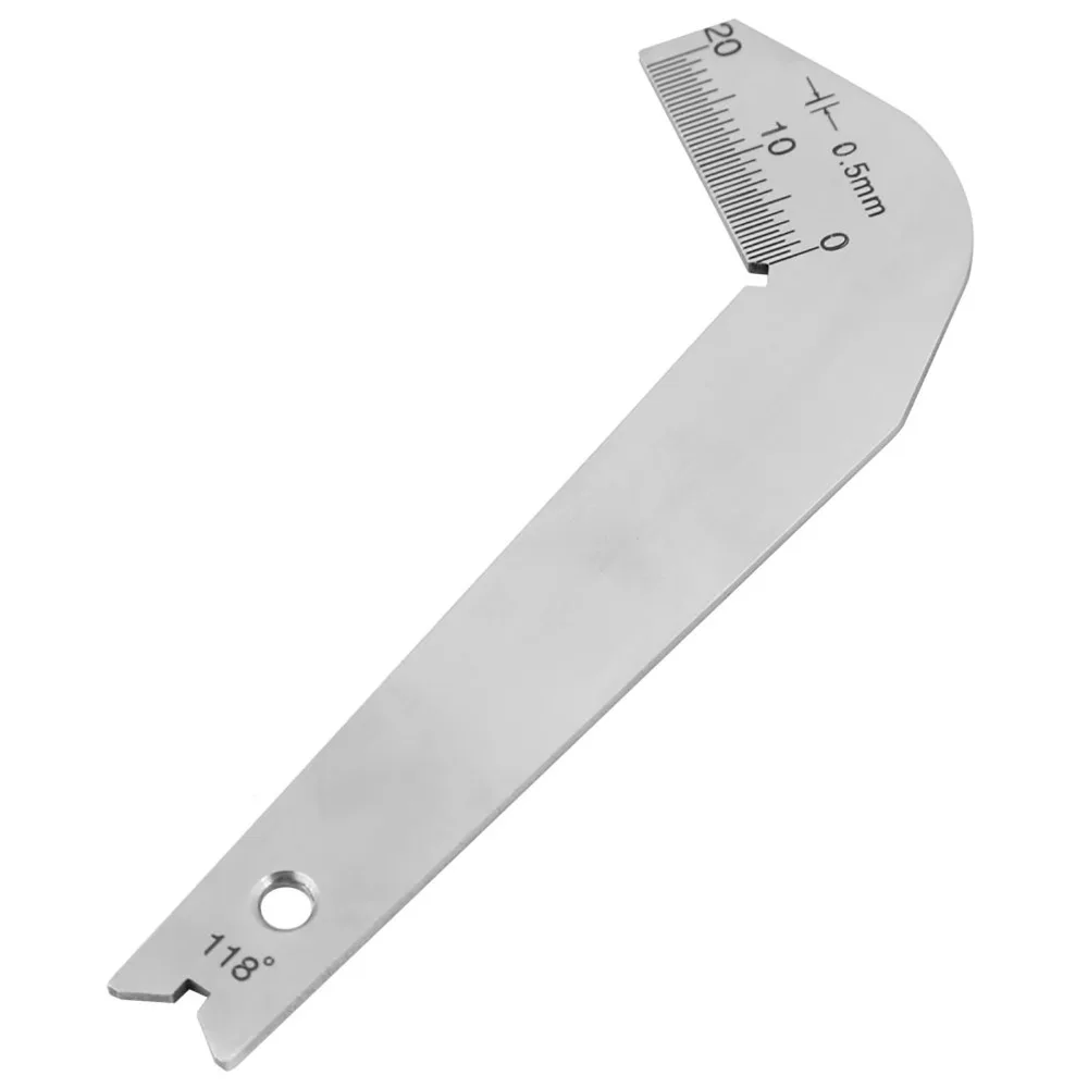 

3 шт. 60 ° -160 ° Диапазон измерения, набор угловых манометров для сверл, включает в себя чехол из искусственной кожи, инструменты для заточки сверл из нержавеющей стали