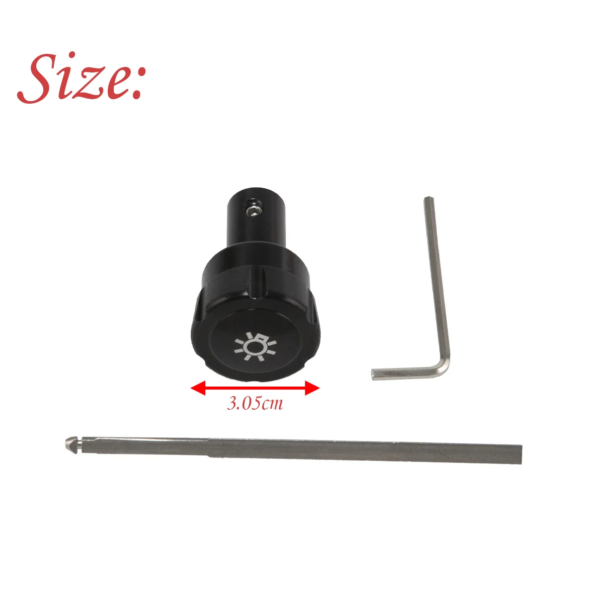 Front Head Lamp Switch Knob Aluminum F5TZ11661A  76871 Compatible With Ford F150 250 350 Truck 1994-2004 Mustang view 6