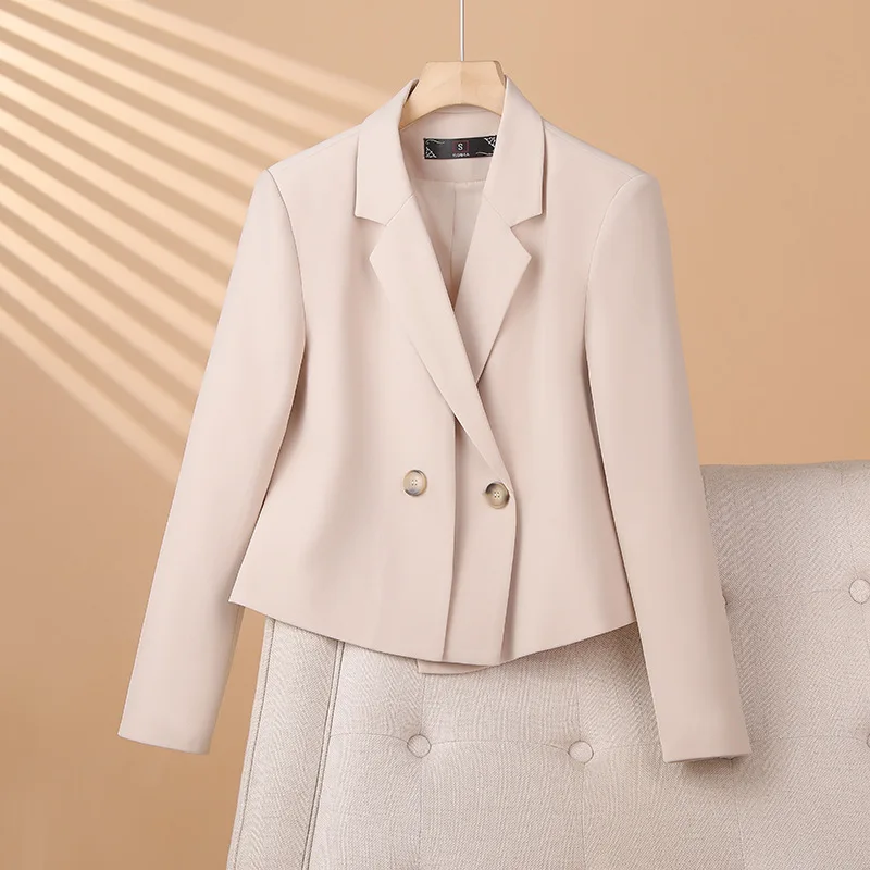 High-Quality Women Blazers Jacket New Autumn Office Lady Business Formal Wear Small Suit Short Jackets Female Blazer Outerwear