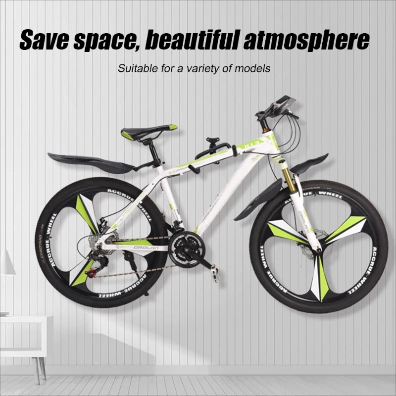 Bike Wall Mount For Road Mountain Bike Space Saving Rack Wall Hook Foldable Adjustable Cycling Rack Bicycle Accessories