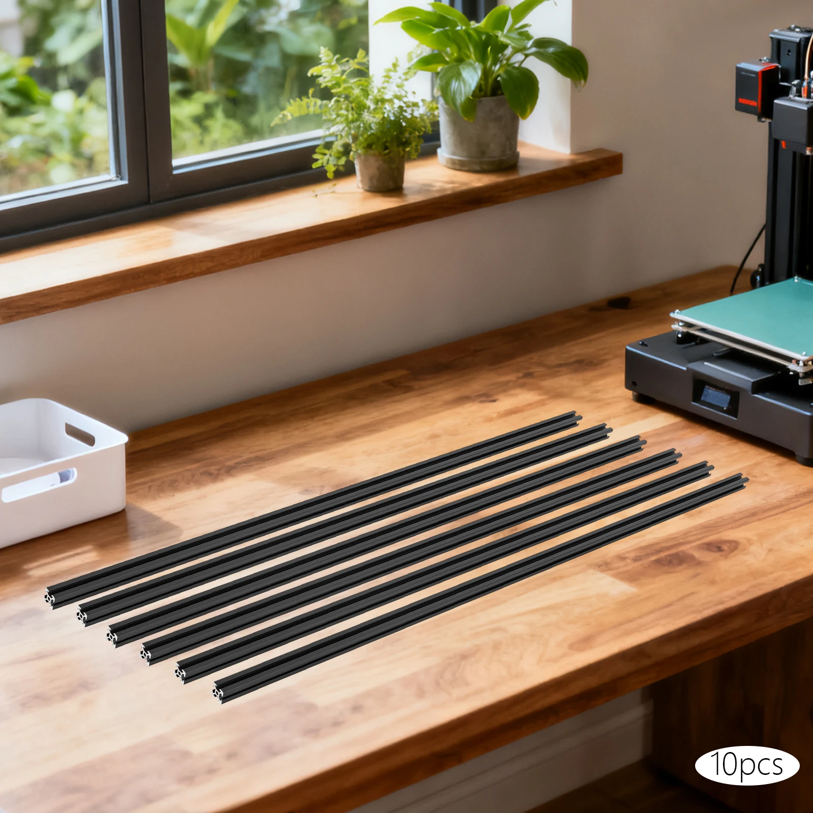 4040 ملف ألومنيوم عالي التحمل على شكل حرف T، 10 قطع 1 متر بثق عالي الدقة للطابعة ثلاثية الأبعاد ذاتية الصنع، جهاز التوجيه باستخدام الحاسب الآلي، الإطار الصناعي #4