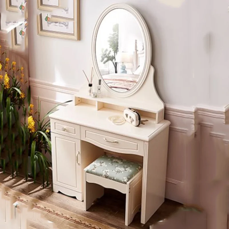 Room Designer Dressing Table White Aesthetic Side Essentials Dressing Table Storage Mirror Coiffeuse De Chambre Luxury Furniture