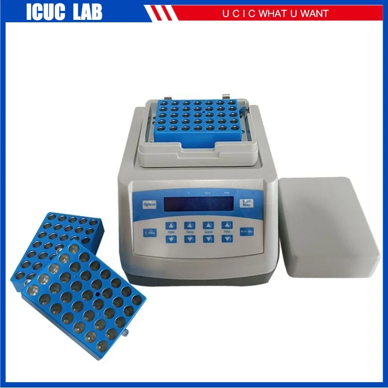 

TS100 Laboratory Mini Dry Bath Incubator Thermomixer Dry Bath Gel Maker Dry Bath with Heating Block for PCR