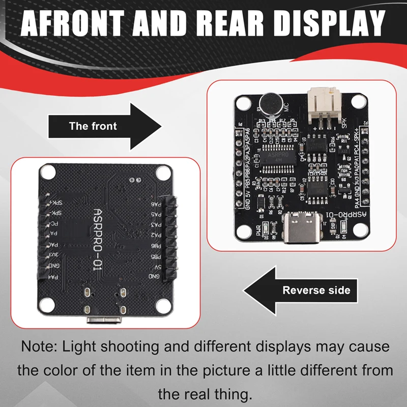 ASR-PRO Development Board 4M Flash Memory Voice Recognition Module Development Board (Pin Header Already Welded)