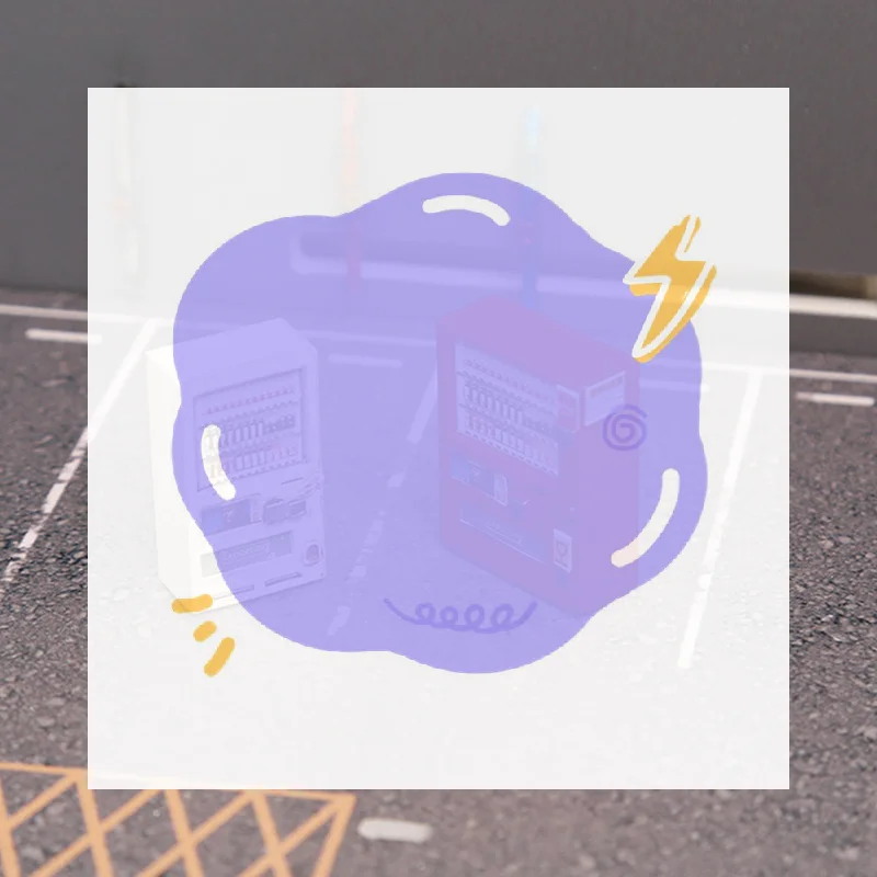 

1Pc New 1/64 Beverage Vending Machine Miniature Scene Model DIY Handmade Scene Ornaments And Collectibles