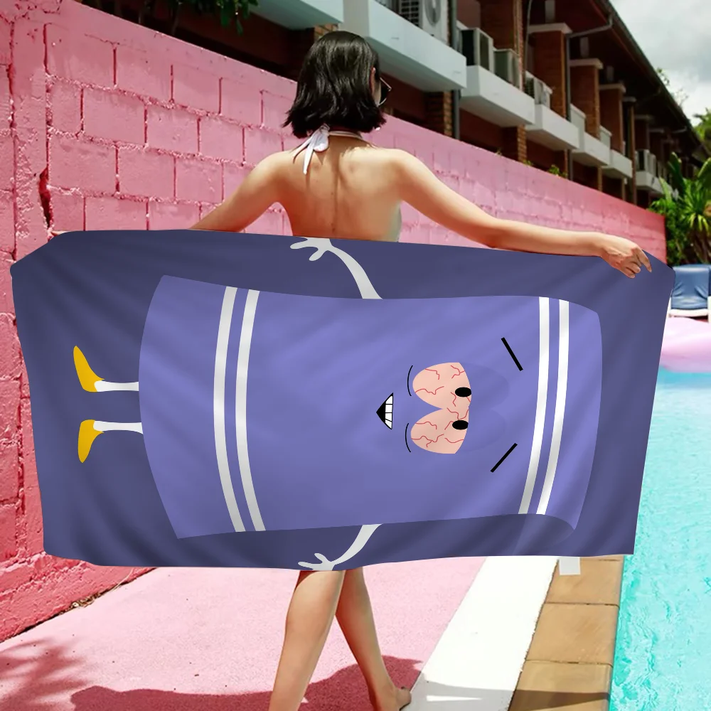 Toalla de playa con ojos morados para niños, Toalla de baño personalizada, toalla de piscina, regalo de vacaciones, toalla de Picnic, regalo de fiesta