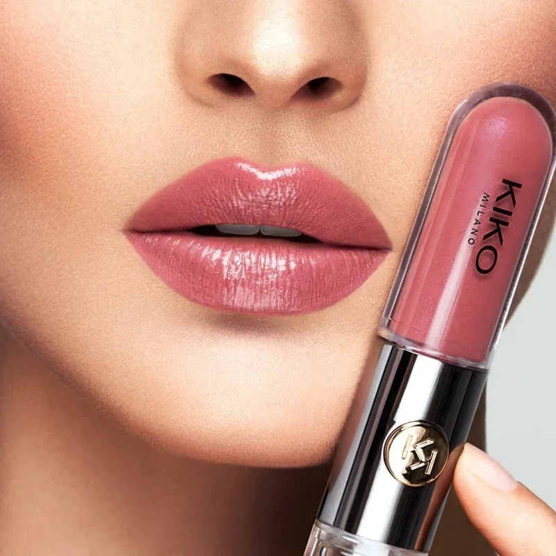 Lápiz labial de doble toque ilimitado, 5 colores, doble cabezal, no se decolora, esmalte transparente de larga duración, hidratante para el cuidado de los labios