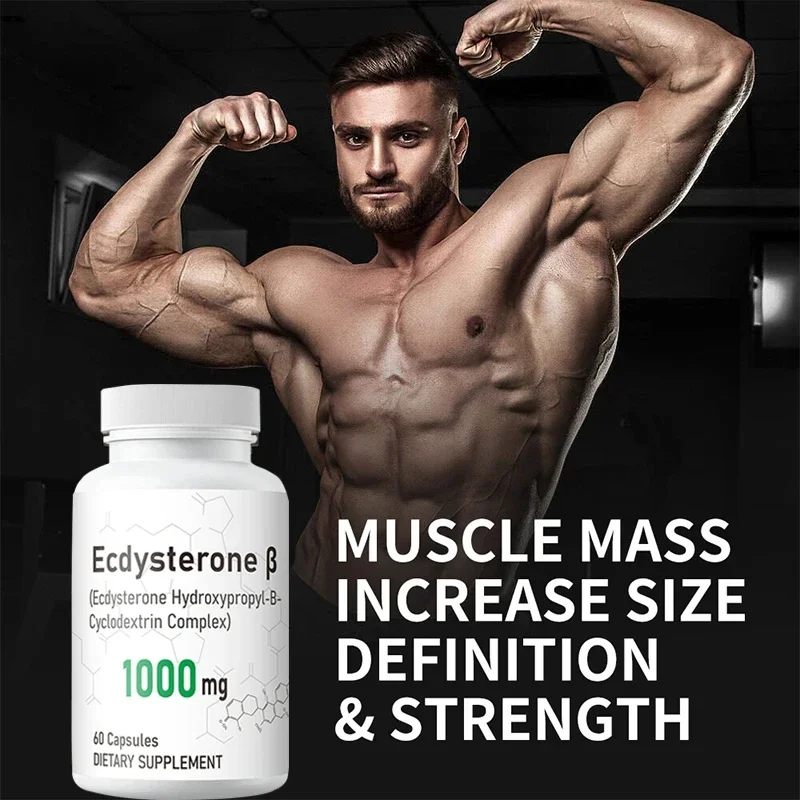 2 Bottle 120 Pills Ecdysterone Capsule+Turkesterone Capsules Increased Muscle Mass Burn Fat Maintain Energy Levels