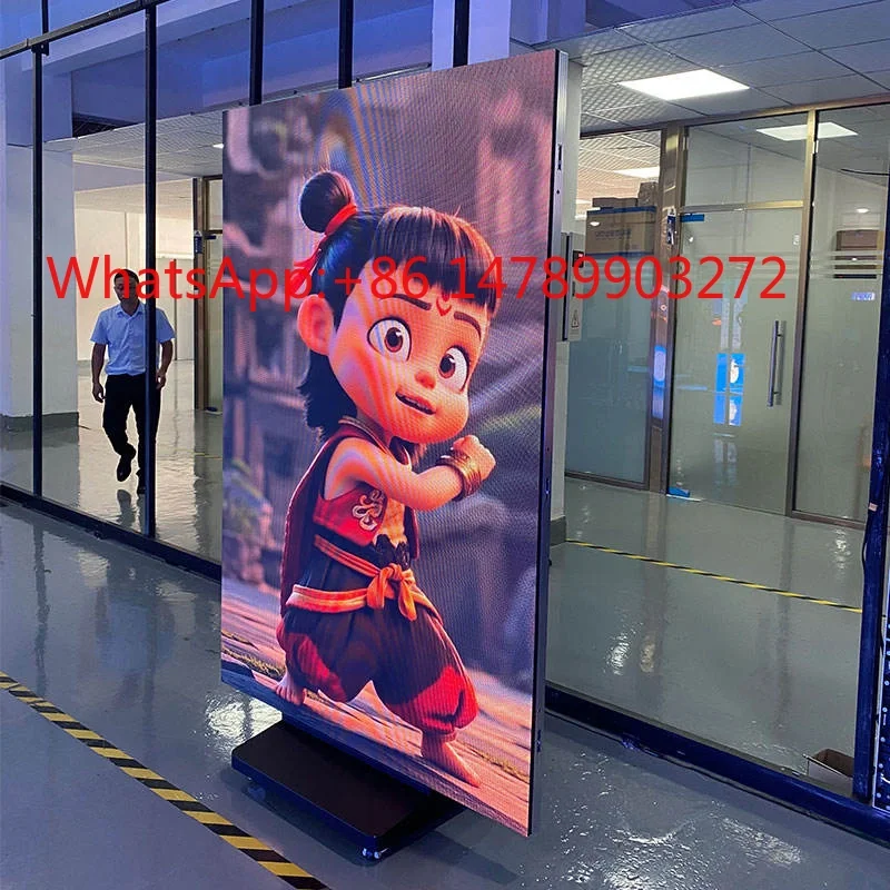 Nowoczesny, transparentny panel LED o lekkim wagi do dekoracji wnętrz i wyświetlania reklam.