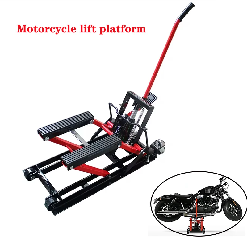 Motorcycle Lift Frame Lift Table Hydraulic Lift Hoist Stand Lift Tool  Motorcycle Special Maintenance Tool Load Capacity 680KG