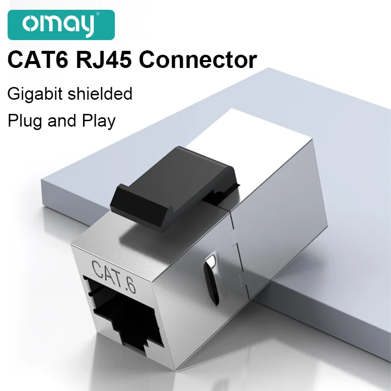 CAT6 Keystone Jack Coupler Shielded RJ45 Connector STP In-line Keystone Module Adapter Couplers