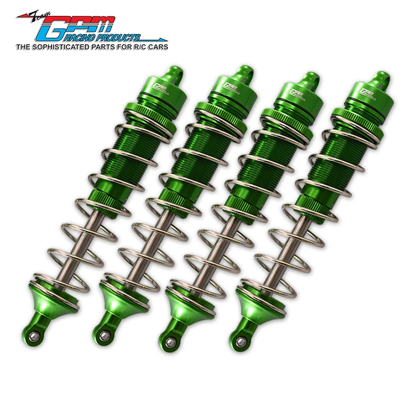 GPM سبائك الألومنيوم الأمامية والخلفية مسافة نقطة المنتصف لامتصاص الصدمات العالمي 130 مم-1 سيارة 4 عبوات لـ TEAM CORALLY 1/10 #2