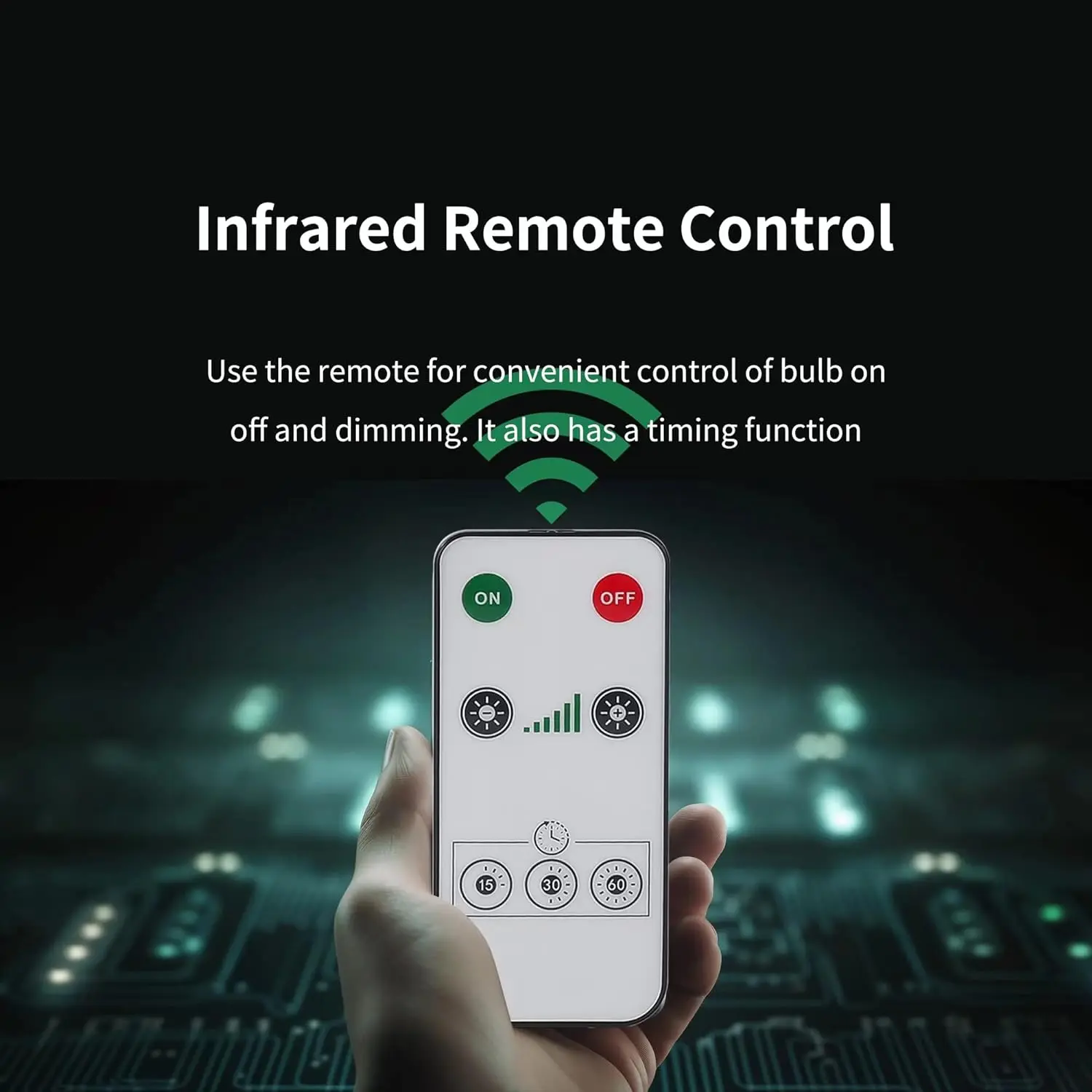 Imagem -05 - Lâmpada Led sem Fio Recarregável Alimentado por Bateria Controle Remoto Alto Brilho 3000k 5v 10w