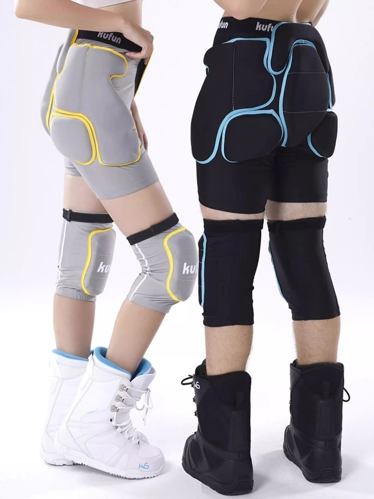 KUFUN Hip Padded Shorts Inner Wear for Outdoor Sports Beginner Protective Gear Skiing Snowboard Protector Skating Adult Men Lady