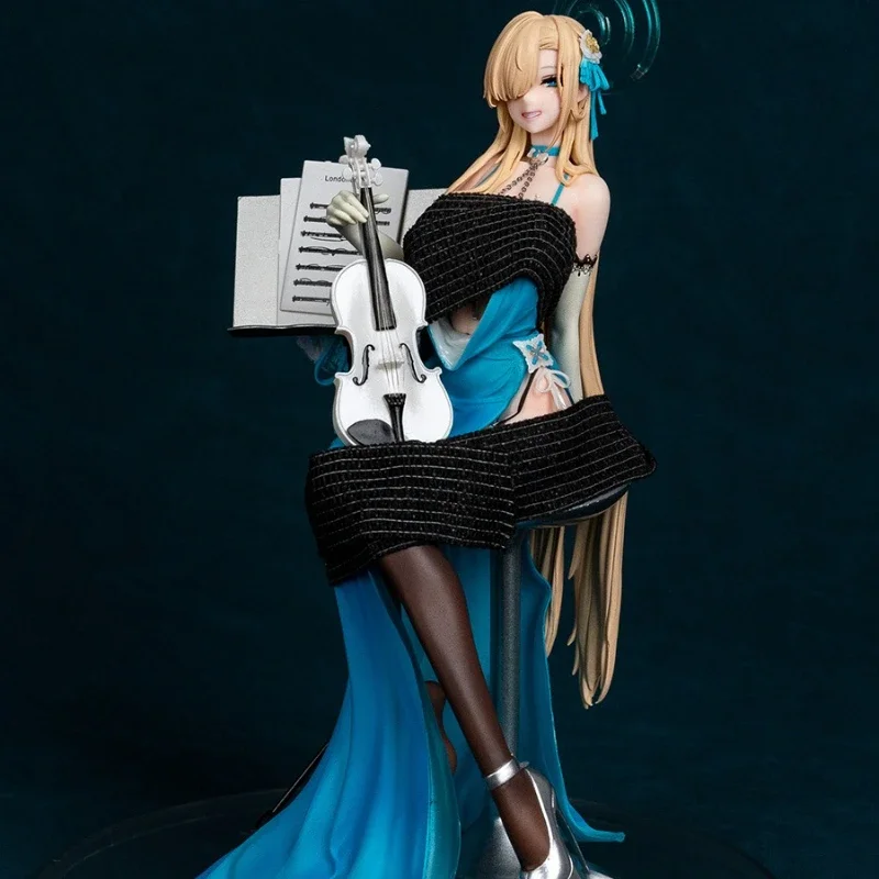 

Tomorrow is a dress figure GK animation beautiful girl model two-dimensional violin sitting ornament periphery