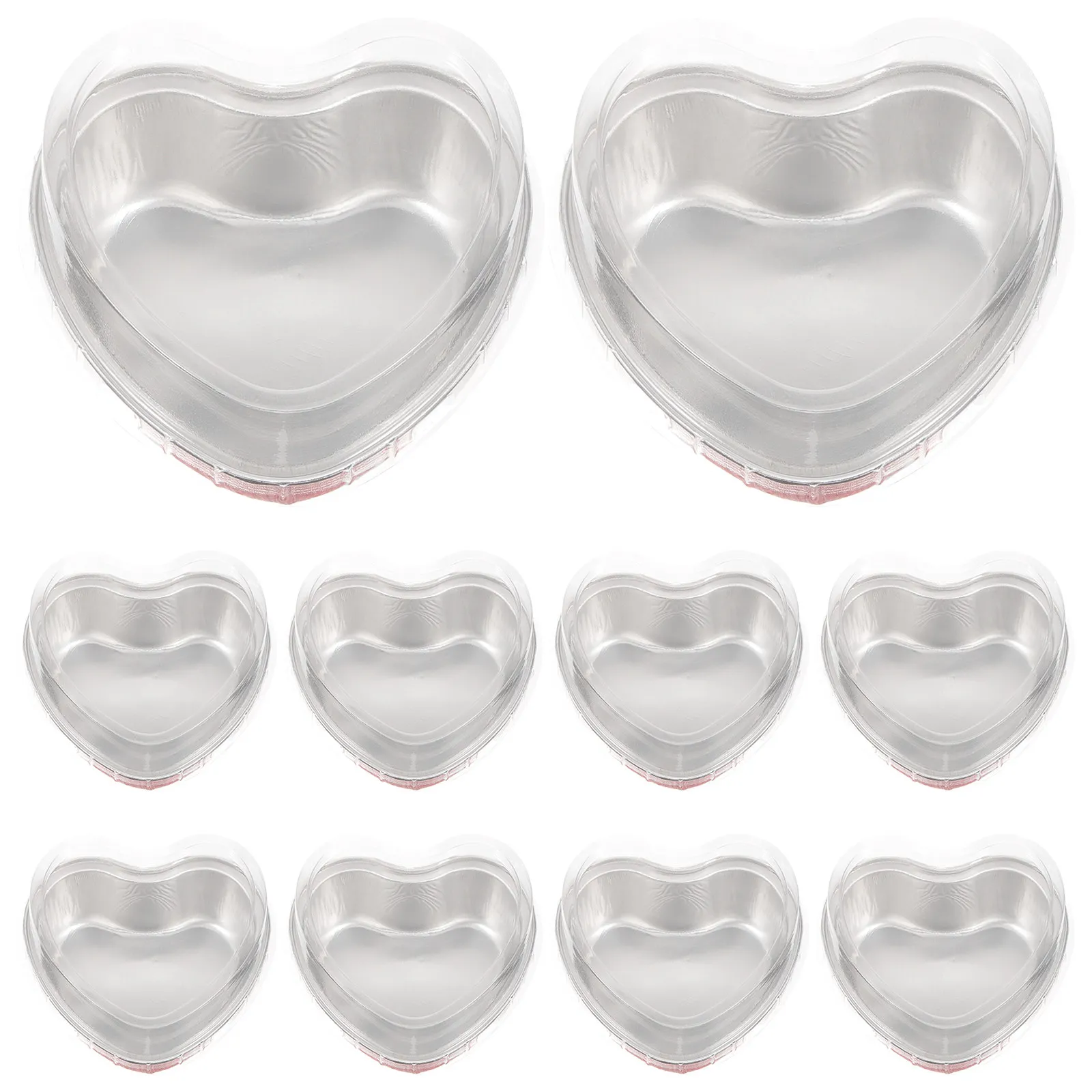 

20Pcs Stylish Disposable Foil Baking Cups with Transparent Lids Versatile for Cupcakes Pudding Tarts Catering Kindergarten