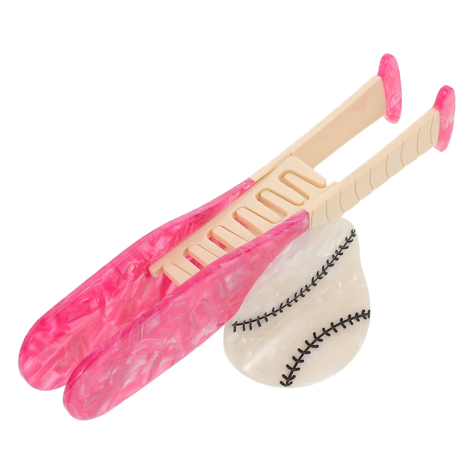 

Baseball Hair Claw Clip Thick Curly Acetate Jaw Barrette Non-Slip Sports Hair Clamps for Women Everyday Styling