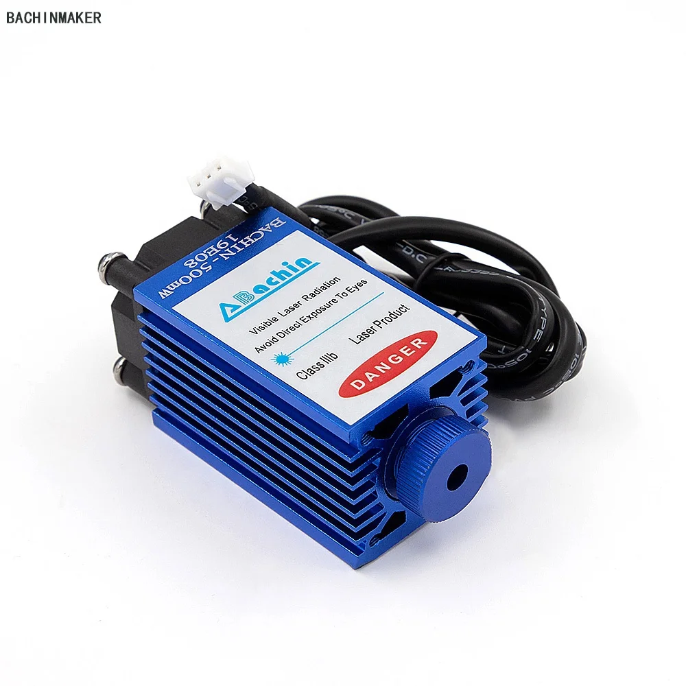 BACHINMAKER hot sale 500mW mini diode laser focusable blue module 405nm for laser engraving machine engraver