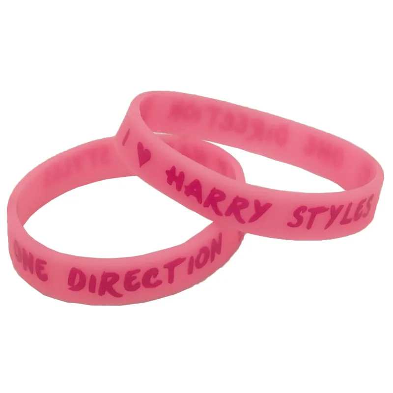 5Pcs Glow In Dark Music Lover Silicone Wristband I Love Liam Payne Niall Zayn Music Bands Fans Rubber Bracelet SH277