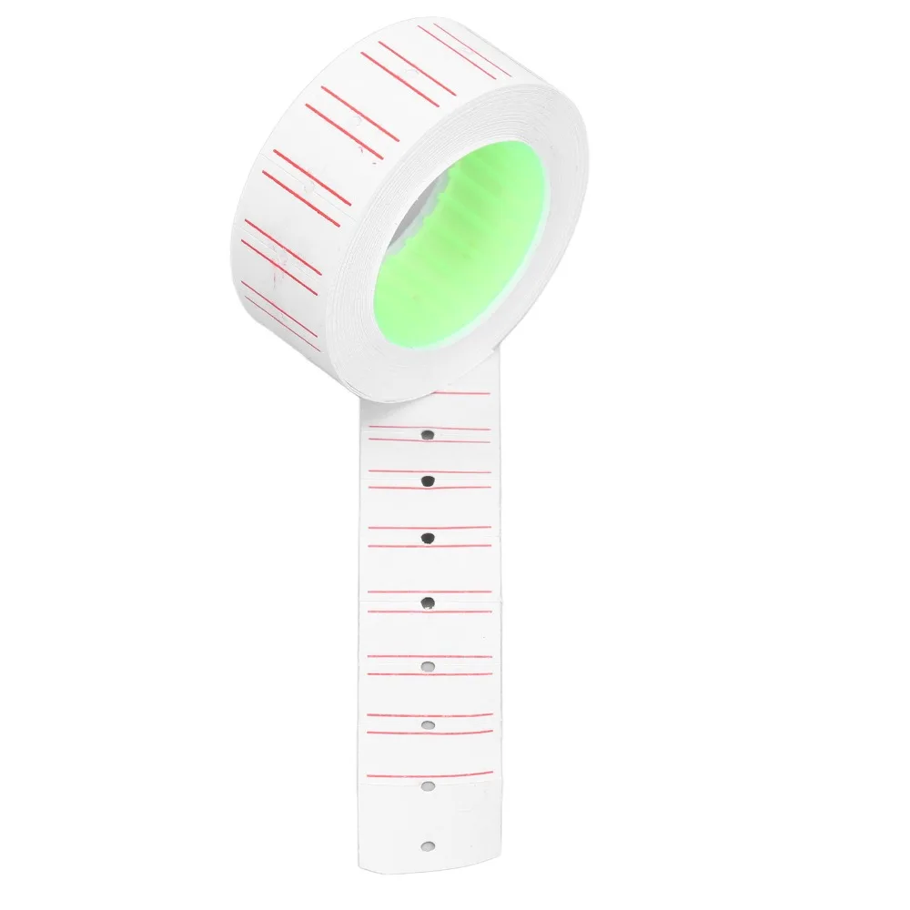 15000Pcs Tag Single Row Price Stickers 21x12mm Adhesive Single Row Tag Paper Gun Labeller Labels Retail
