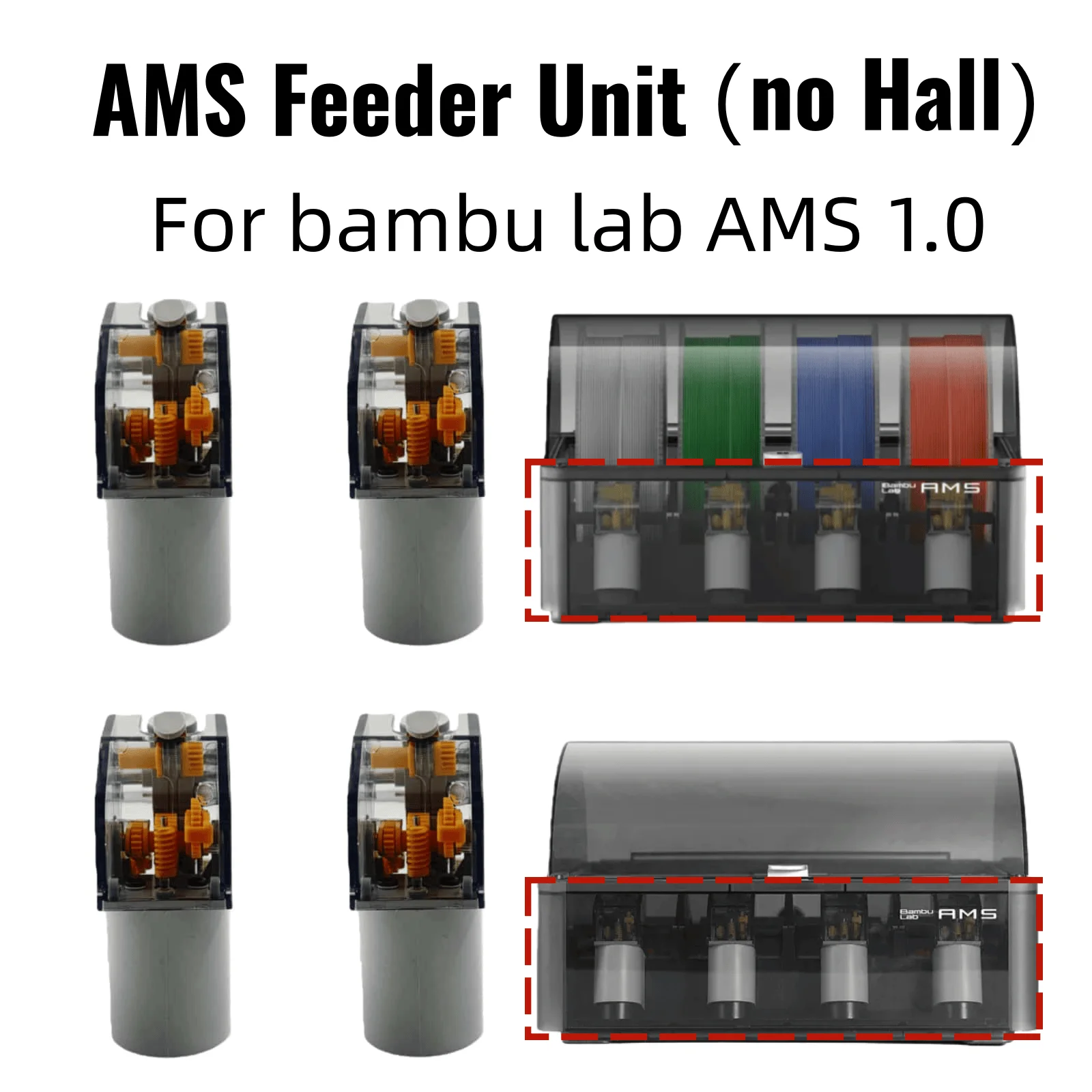 

Для 3D-принтера Bambu Lab AMS Feeder Unit AMS компоненты загрузки и разгрузки bambulab AMS обновление аксессуаров