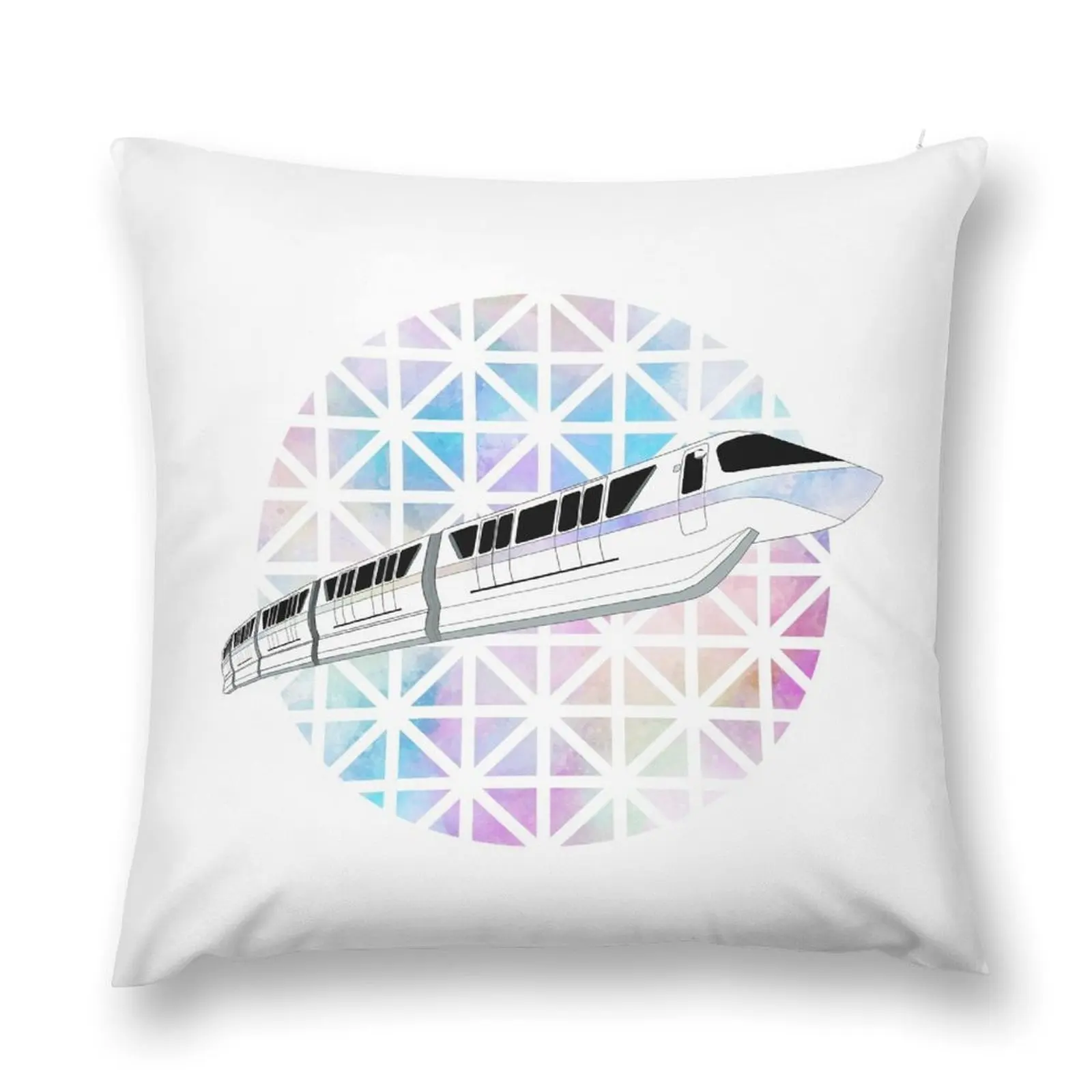 

Rainbow Spaceship Earth Monorail Throw Pillow Cushion Covers For Living Room Christmas Throw Pillows Covers Throw Pillow pillow