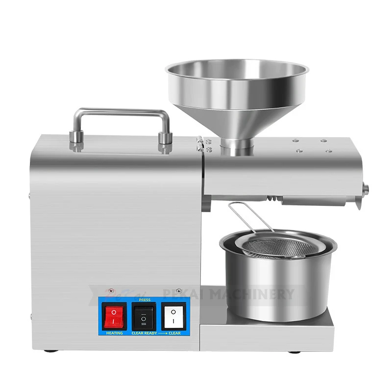 Home Oil Press Automatic Small Intelligent Home Commercial Peanut Oil New Type Oil Fryer Squeeze Extractor Machine