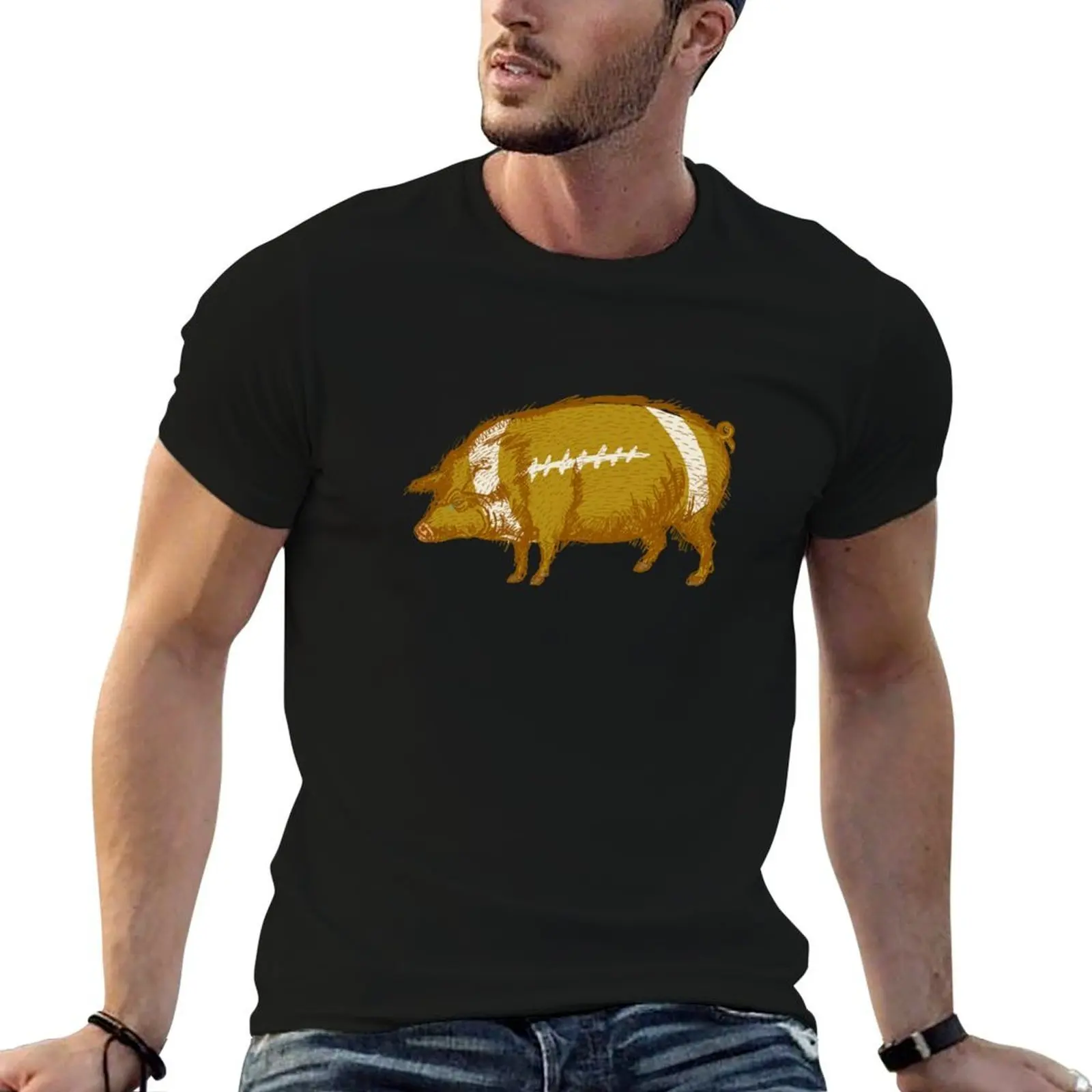 

shirt man fit t shirts slim cotton man man for Football for shirts t Pig for t T-Shirt Skin