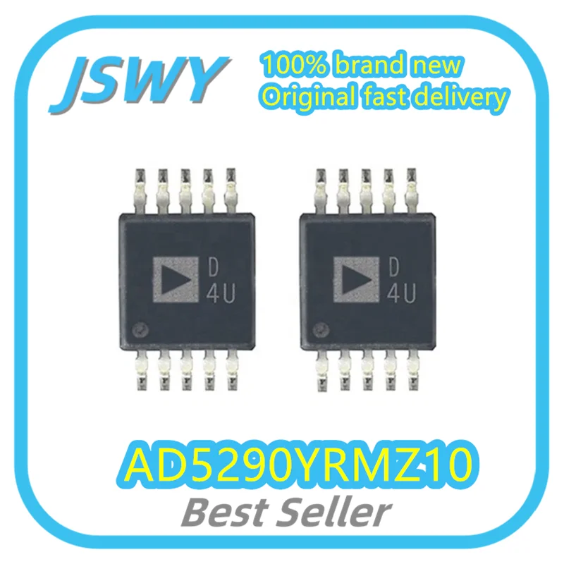 (3/30pcs) AD5290YRMZ10 AD5290 5290YRMZ10 Silk screen D4U SOP10 Digital Potentiometer IC Chip Brand New Genuine Ships Fast!