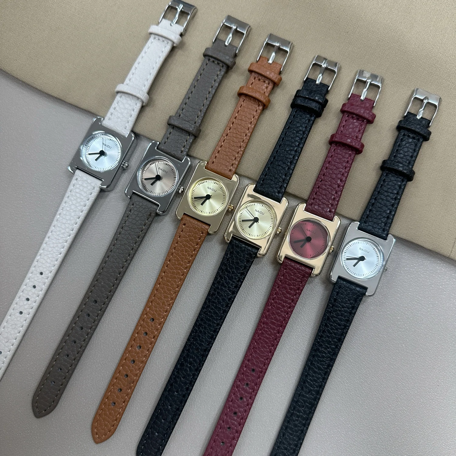 

Винтажные женские часы с квадратным циферблатом, кварцевые часы, повседневные женские наручные часы с кожаным ремешком, Relogio Feminino Montre Femme